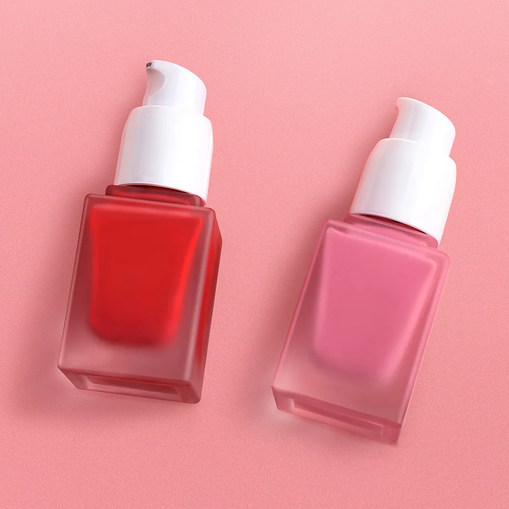 15ml Large Capacity Own Brand Makeup Vegan Cheek Blush Private Label Lip Eye Cheek Tint Cosmetics Blush Waterproof Liquid Blush