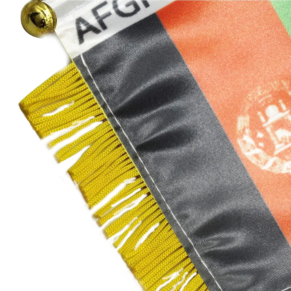 Afghanistan MINI BANNER FLAG GREAT FOR CAR & HOME MIRROR Hanging 2 Sided Fi