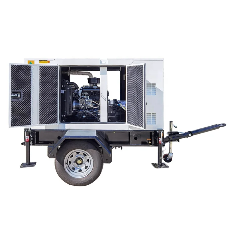 Movable Trailer Type Silent Diesel Generator