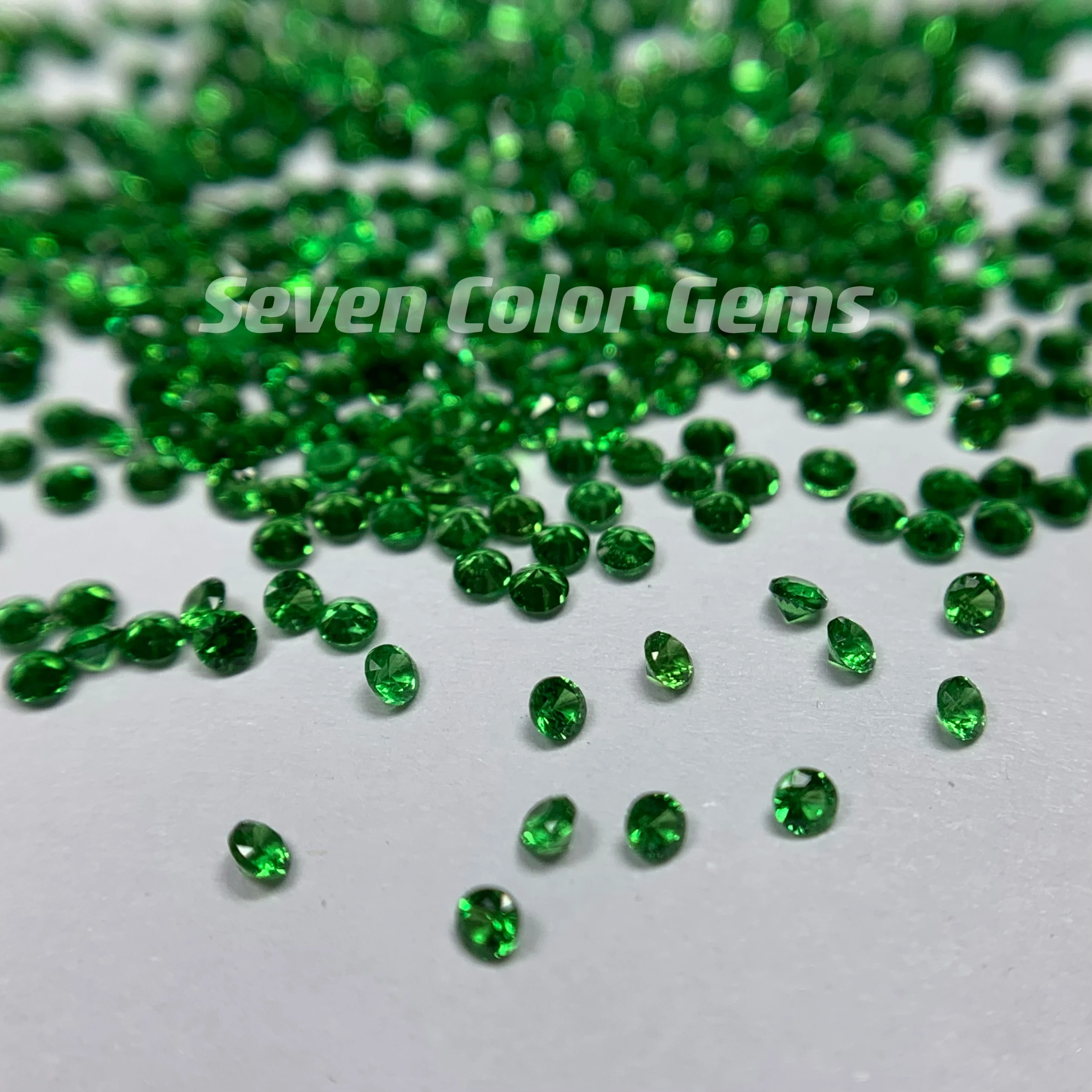 Natural Tsavorite Green Color Round Brilliant ,High Quality