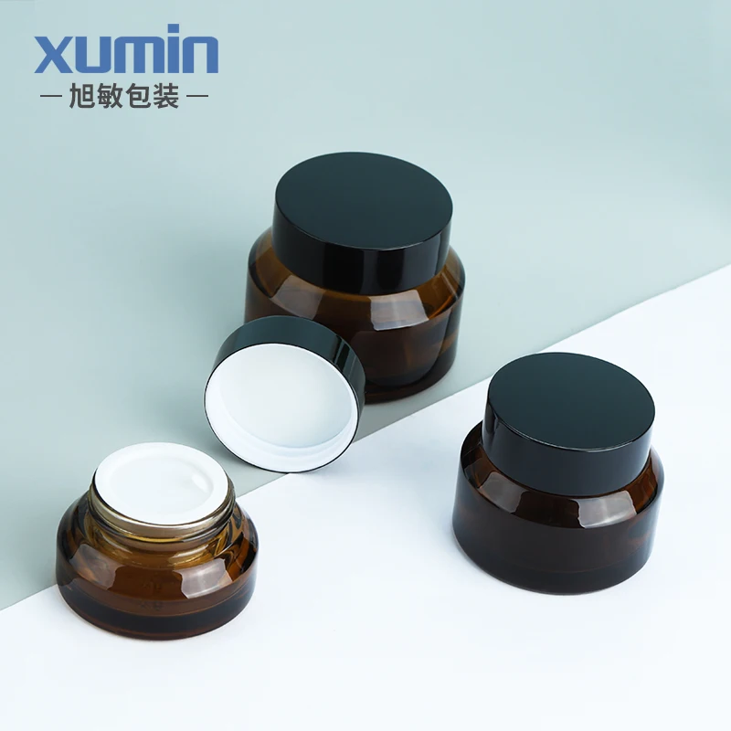 Wholesale cosmetic packaging  containers 30G 50G glass jar for cream bottle 15G