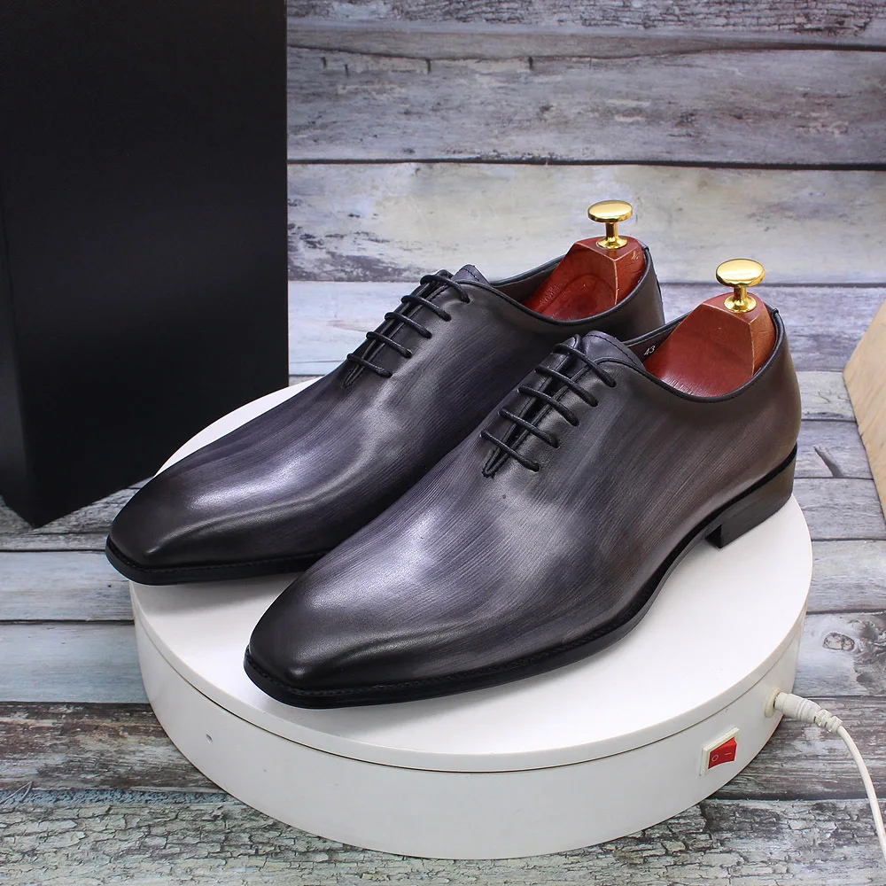 chinese dress ladies Sheriff Collection 1505 Brown Crushed Leather Dress Shoe 9 main image 1