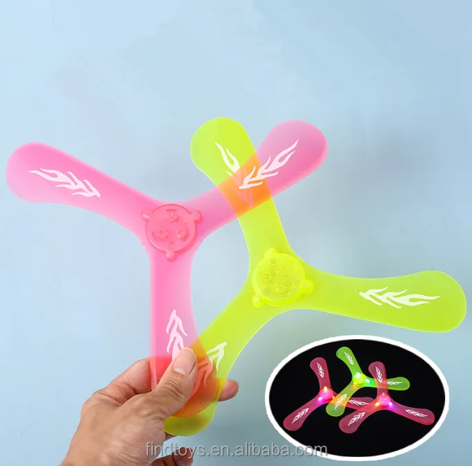 Outdoor Flying Saucer Luminous Boomerang With Led Light Promotional