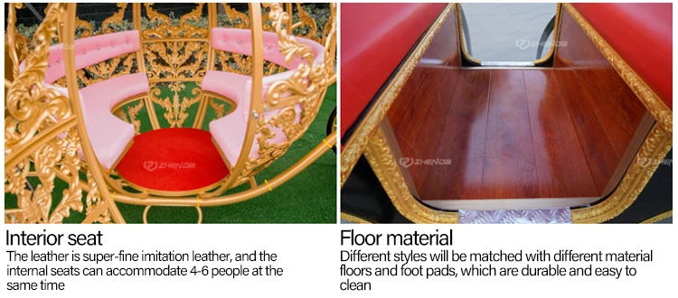 Special Transportation/Electric Sightseeing horse drawn  cart/Electric Pumpkin Horse drawn Carriage