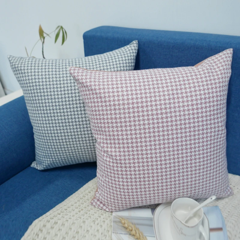 Houndstooth Yarn Dyed Cushion Cover