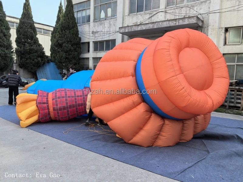 Eight Meters Light up Giant Inflatable Scarecrow Balloon Inflatable Man of Straw Character Cartoon Model for Summer Decoration