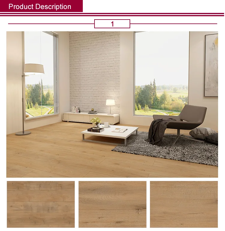 7-12mm Melamine HDF Laminated Timber Floor Indoor BERGEIM Laminate Floors