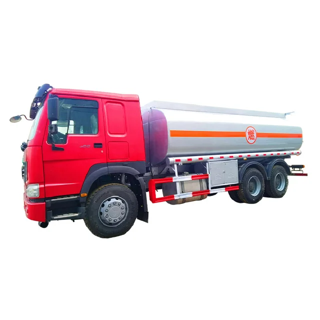 Best Price  Sinotruk HOWO 6x4 20000Liters Q235 Carbon Steel Shipping Oil Fuel Tank Trucks Utility Oil Tanker Truck In Africa