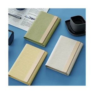 New Trend Money Binder Organizer Custom PU Leather 6 Ring A6 Cash Envelope Finance Budget Planner Notebook