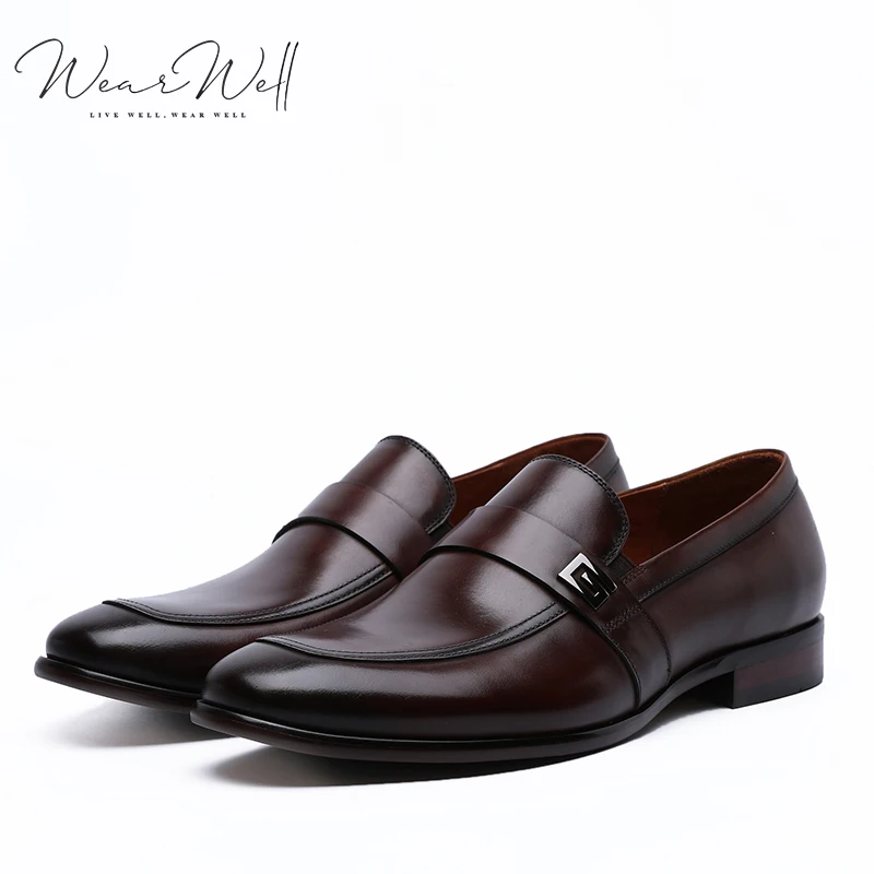 Wearwell Custom Comfortable  Business Office Men’s leather shoes