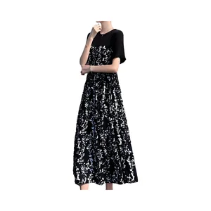 Customize Summer Women's Dresses Sweet Cute Sexy Floral Satin Breathable Washable Regular Fit Midi Dress