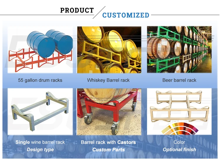 Galvanized Steel Wine Barrel Rack Wisky Bottle Oil Drum Rack| Alibaba.com