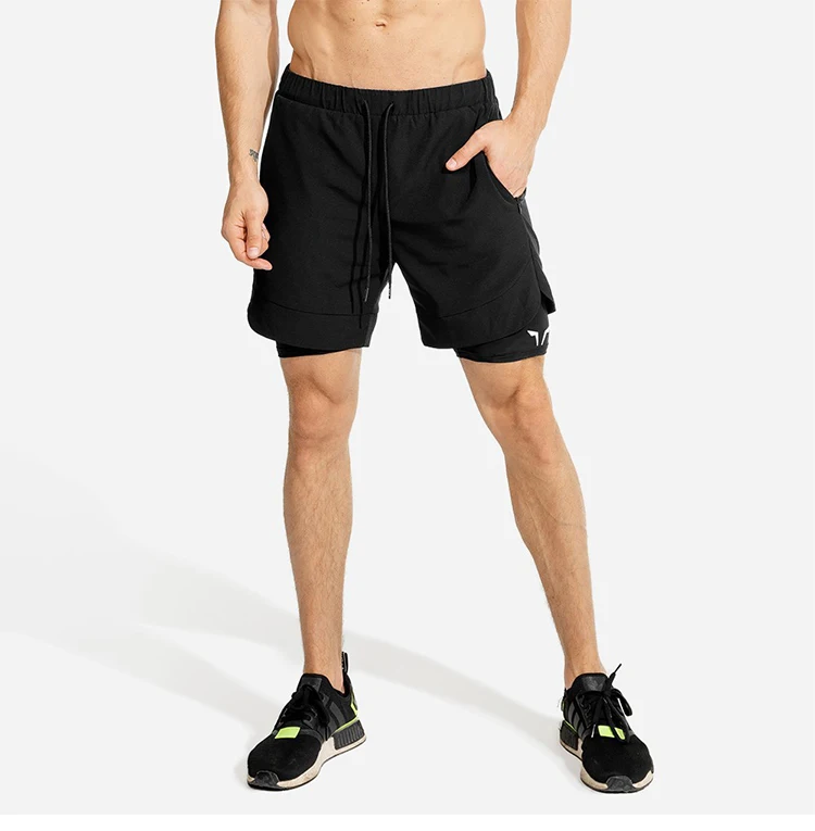 Running Short Men'S Double Layer Quick Dry Jogging Fie Bodybuilding Gym Plu Size Beach Men'S Clothinghort And891_voghion.com