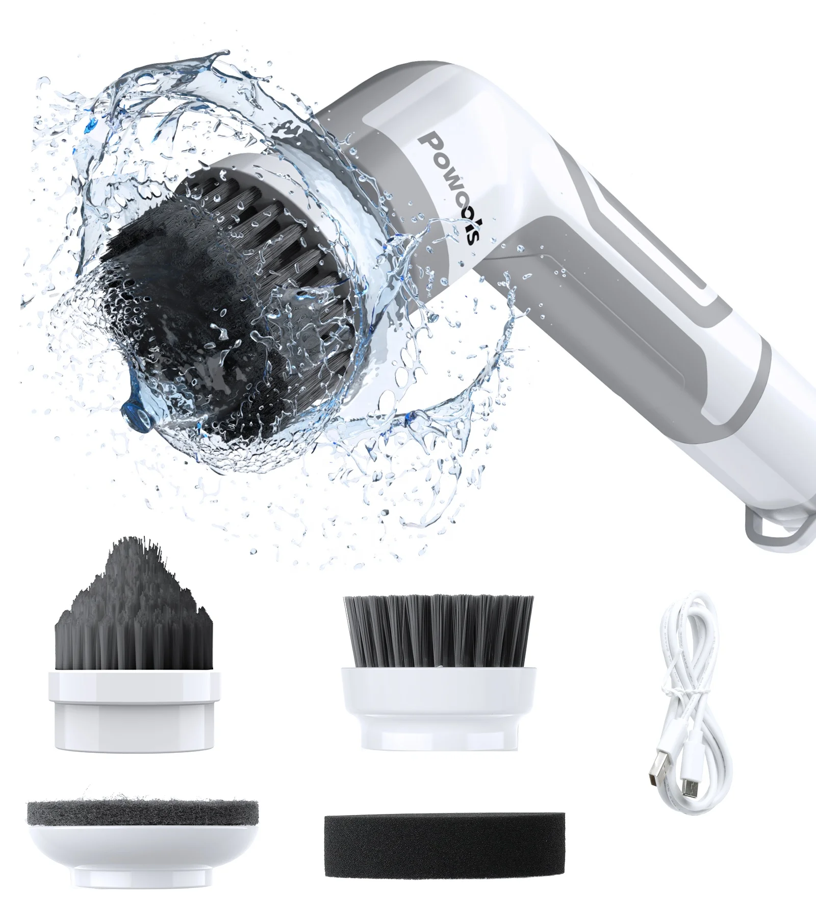 Fireegg Kitchen Gadgets Electric Spin Scrulightingsh Cleaner Hawall