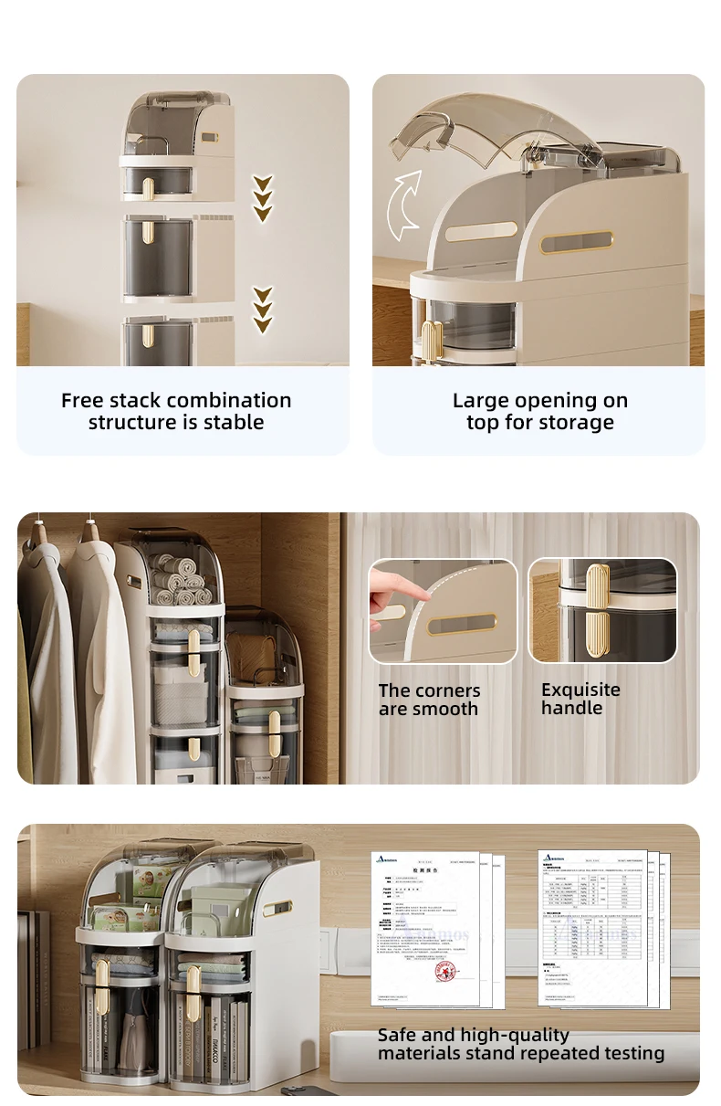 Wannuo Ultra-Narrow Slit Storage Drawers Bathroom Multi-Layer Plastic Storage Cabinet Large Capacity Plastic Storage Drawers manufacture