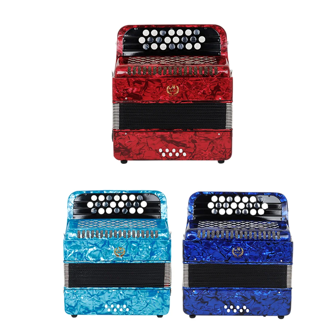 MMBAT 22 Key 8 Bass Accordion - Professional Performance Instrument