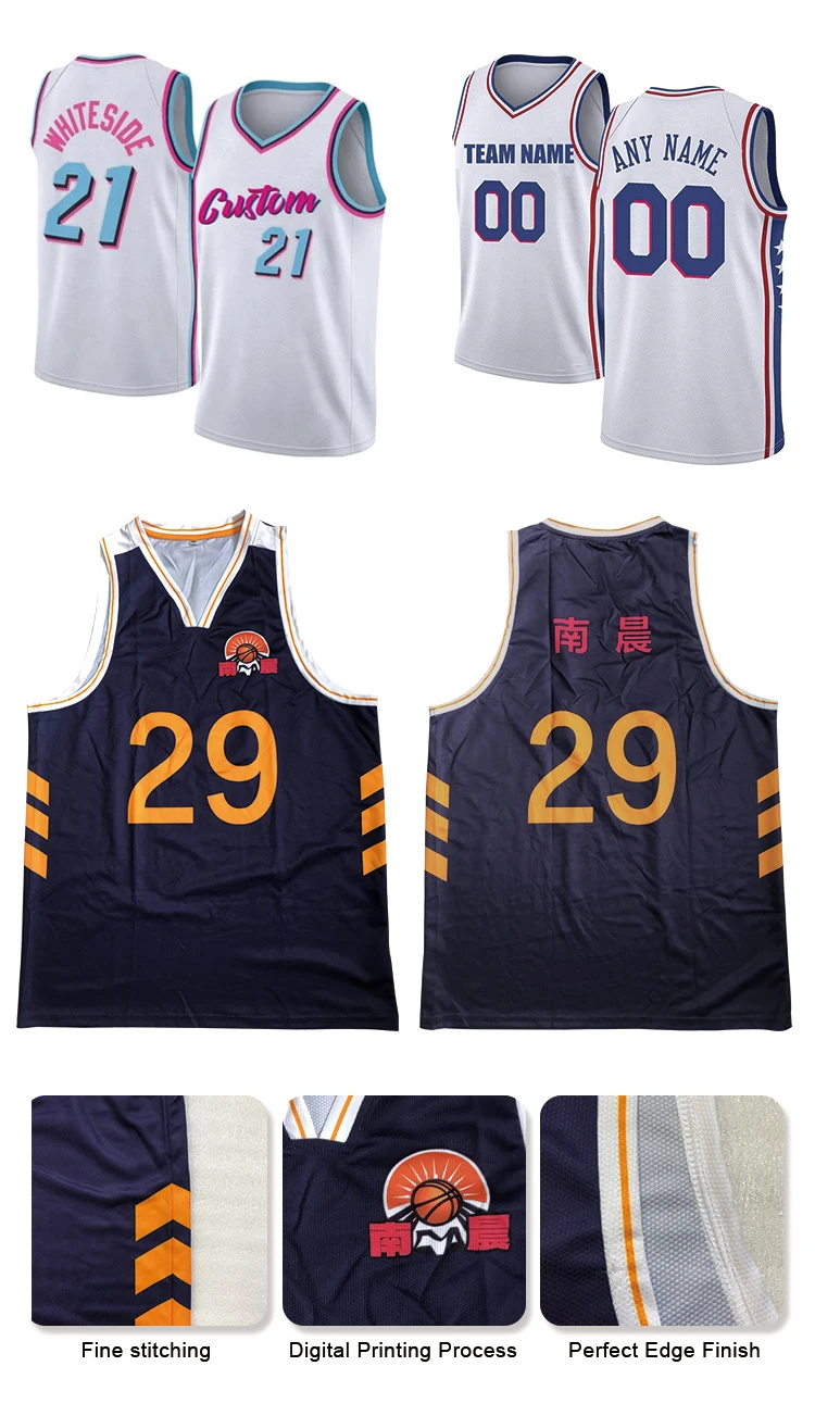 Custom Kids Basketball Uniform Set Reversible Basketball Uniform Full Team Basketball Uniform