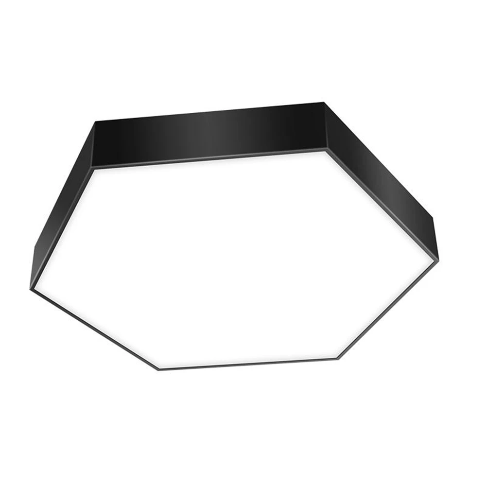 Commercial Simple Design Ceiling Lights Acrylic Cover Iron Body SMD3030 LED Hexagon Pendant Lights
