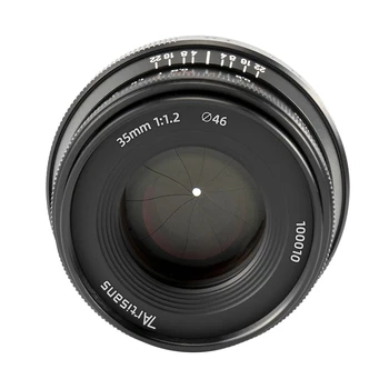 7Artisans 35mm F1.2 II APS-C Manual Focus Lens Prime Lens Large Aperture for E/FX/EOS-M/M43 Mount Camera Sony A6600/A6500/A6300 detail image
