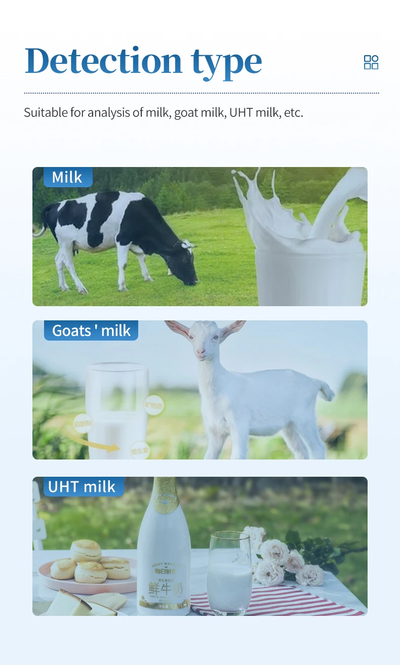 Milk Analyzer Machine Goat Uht Milk Fat Protein Test Equipment ...