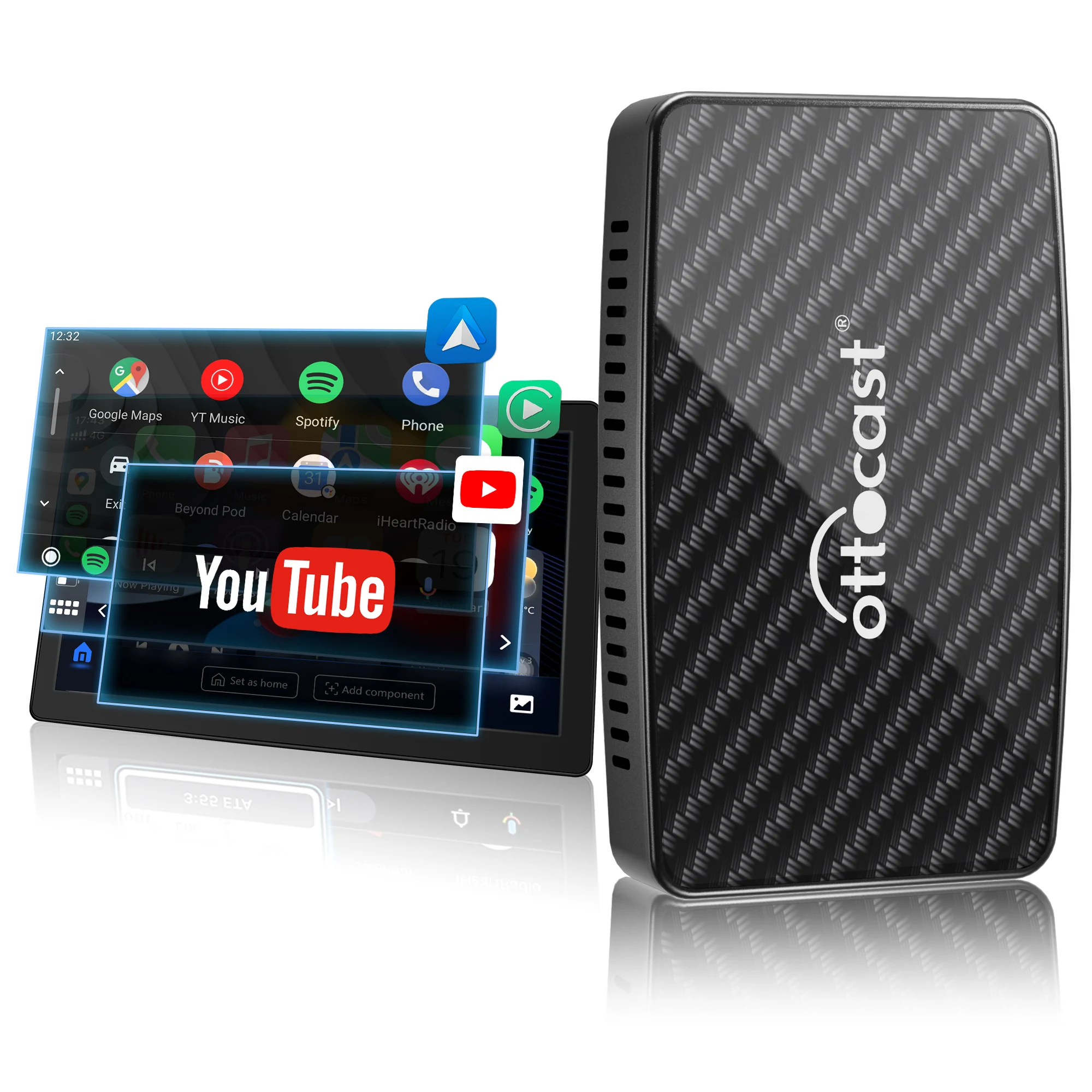 Play2Video Wireless CarPlay/ Android Auto All-in-one Adapter - Ottocast – OTTOCAST - Foto 9