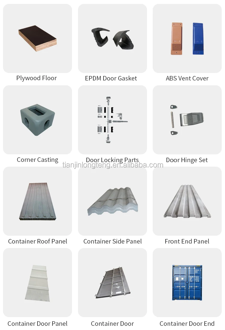 Full Sets Of Container Parts And Accessories For Building 40hc Shipping ...