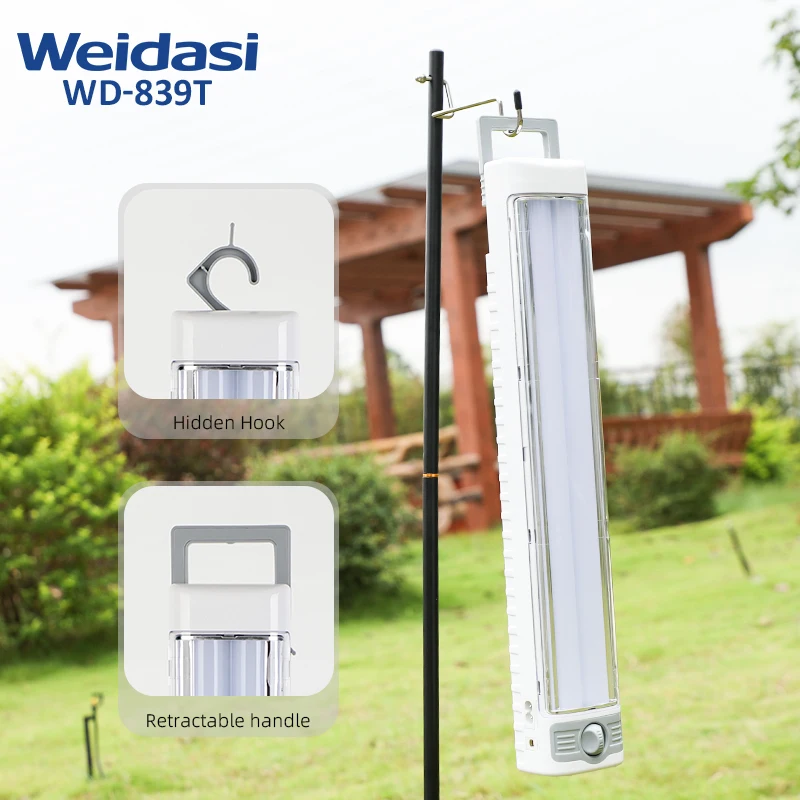 Stand or Hold Hotel Lamp Portable Emergency Light Led Rechargeable Emergency Lamp for Sale