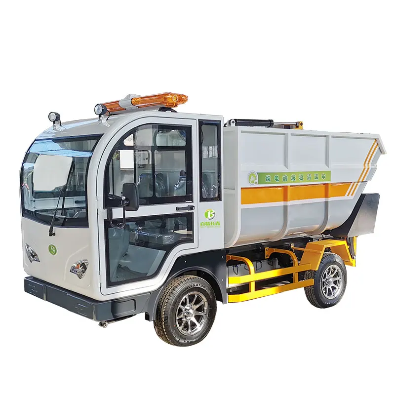 Garbage Trucks Electric Roll Off Container Garbage Truck Hook Arm Lifting Garbage Truck