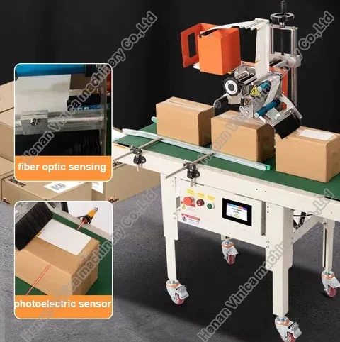 Cheap Price Automatic Express Box Labeling Machine Label Applicator Machine