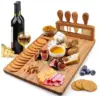 cheese board with knife