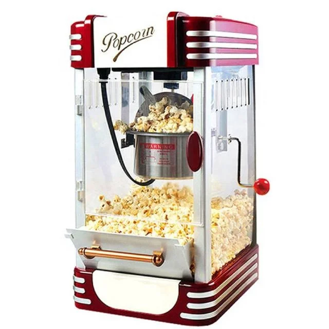 Electric Automatic Flavored Popcorn Maker Plastic Hot Air Popper for Household Use