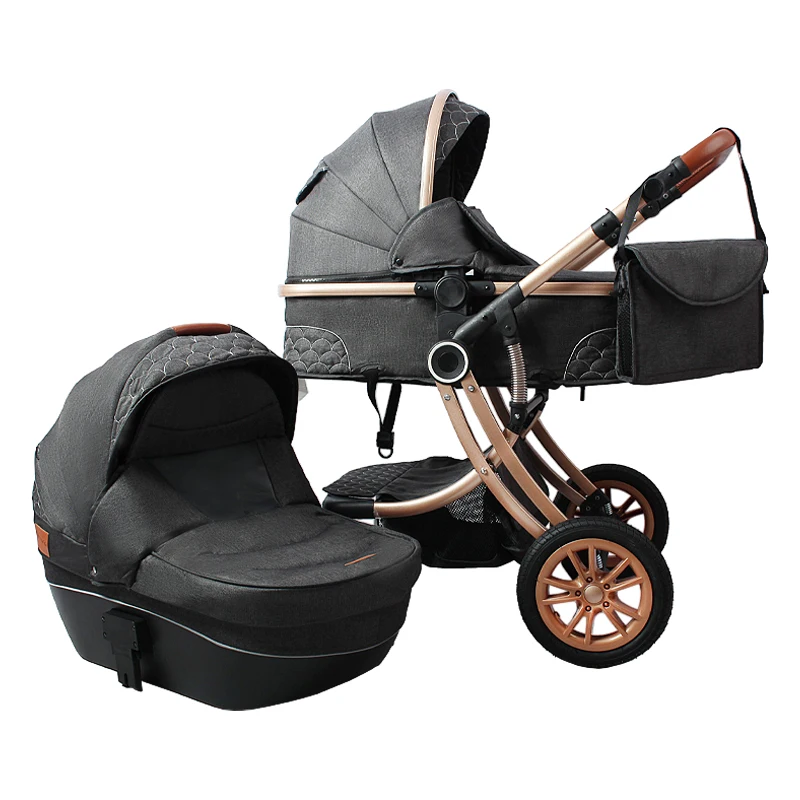 Luxmom 5856 Baby Stroller 2 In1 Two-way Use High Landscape
