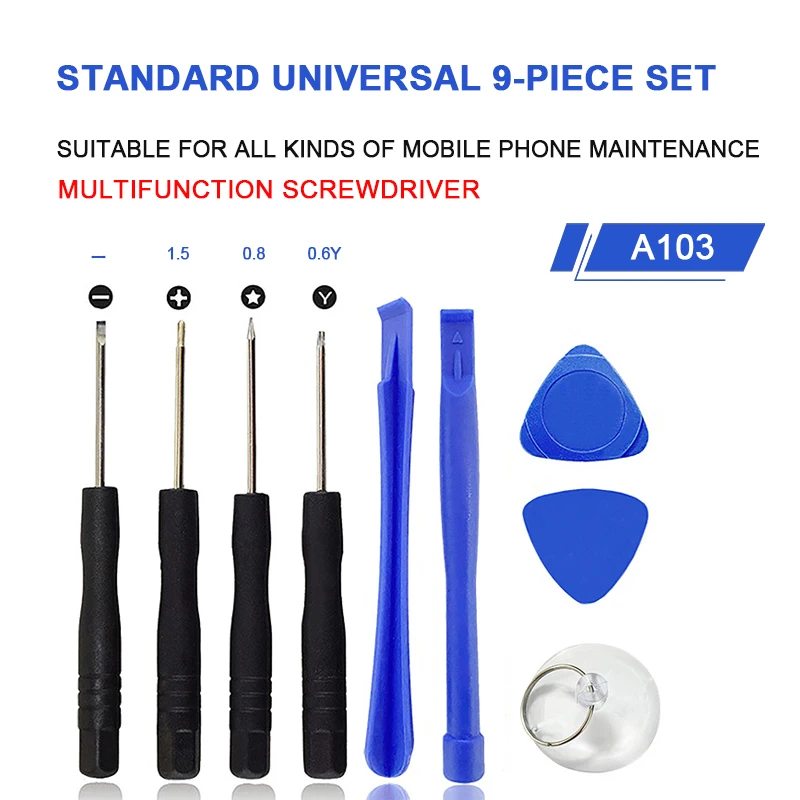 9 Piece Set Mobile Phone Repair Tool Accessories Electric Cordless Mini