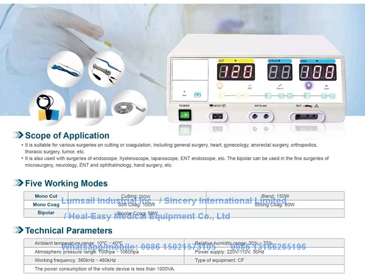 General Surgery High Frequency Electrosurgical Unit