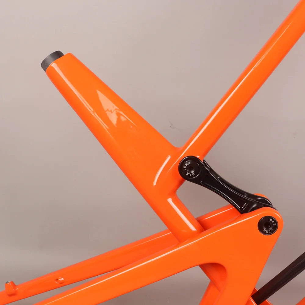 SERAPH Carbon Frame 29er MTB Cycle AM Mountain Bicycle BB92 Carbon Bicycle Full Suspension Frame Bike PT021C FM831