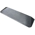 Solid Rubber Wheelchair Threshold Door Ramp With Wing Edges