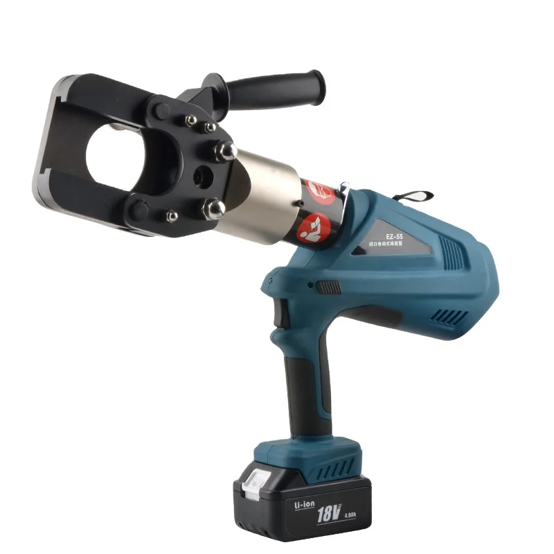 EZ-55 Battery Powered Hydraulic Cutting Tools Cable Cutter for ACSR /CU/AL Armoured Cable 40mm