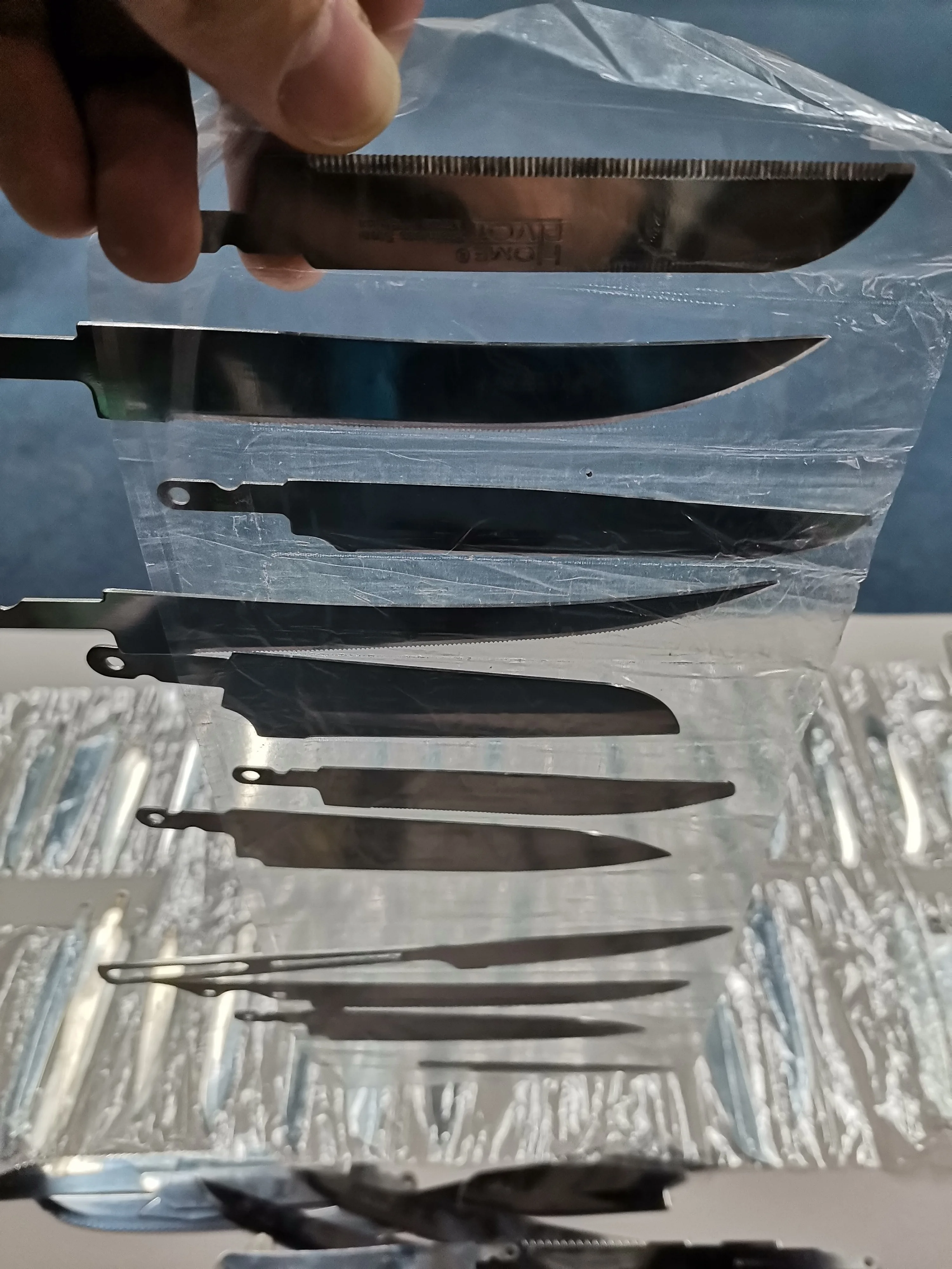 Blank Blade Fixed Blade Knife Raw Material Polished Full Tang Stainless