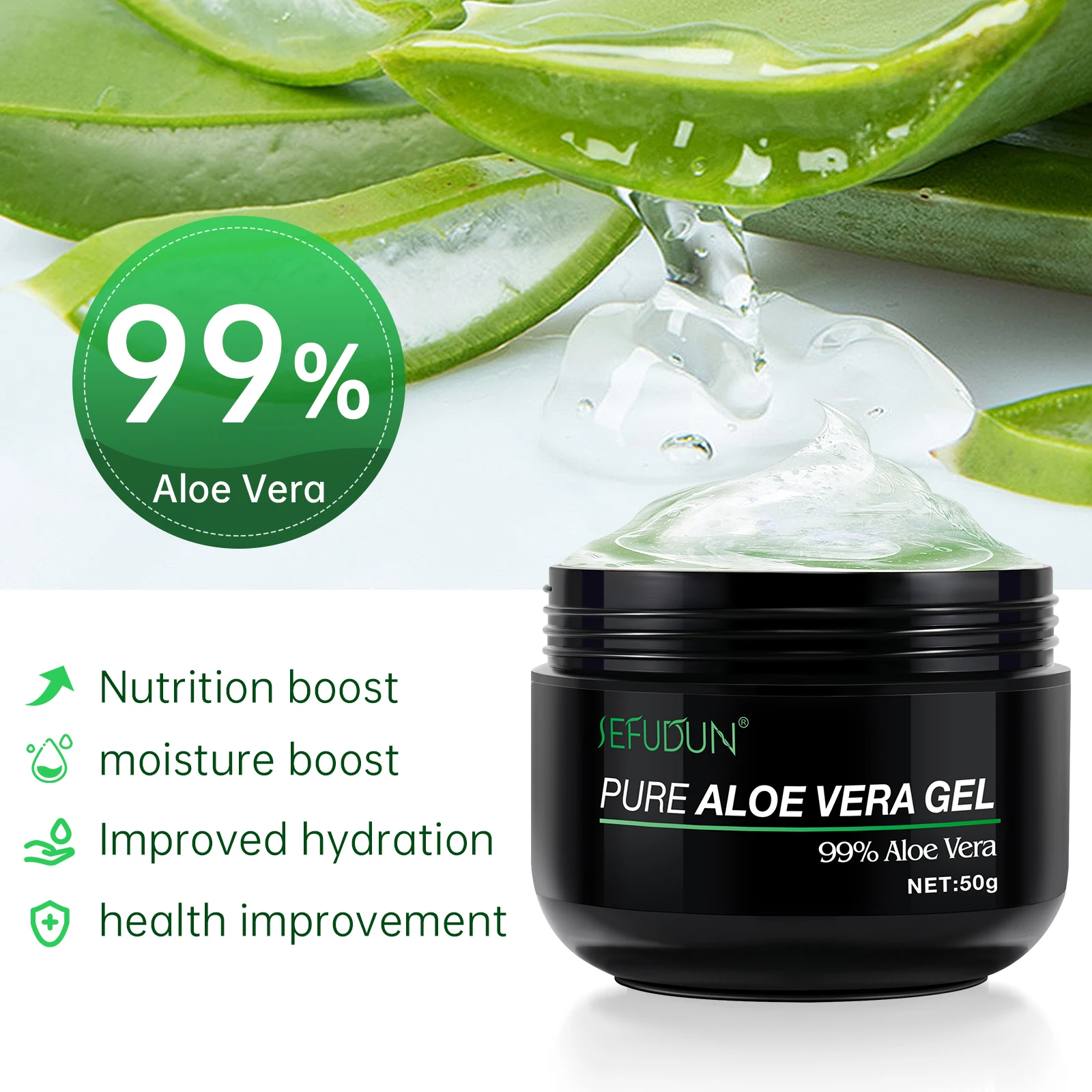 aloe vera gel tube Jeju Aloe Fresh Soothing Gel Tube 300ml main image 0