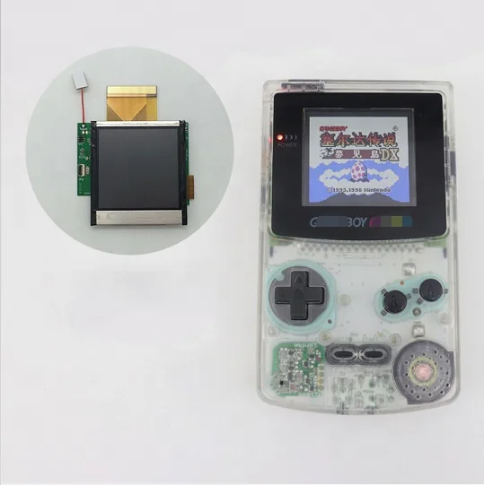 FunnyPlaying Inch IPS V2 Replacement Upgrade Backlight Screen for  Gameboy Color Without Cutting