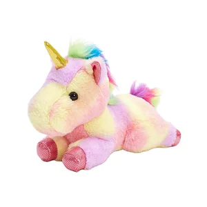Cute Unicorn Stuffed Animal Plush Toy PP Cotton Filled Sleeping Cushions Home Decor