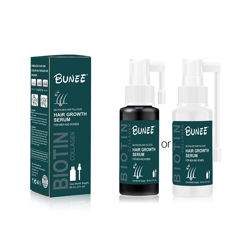 60ml 6 In 1 Kit Oem Kirland Booster Thicker Biotin Hair Serum Oil For