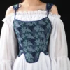 Green Navy Jacquard