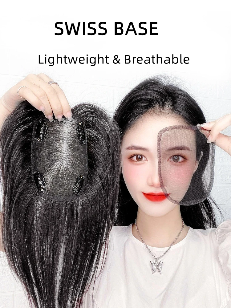 Top Grade 100% Human Hair Patch Hand-Tied Swiss Lace  display picture 1
