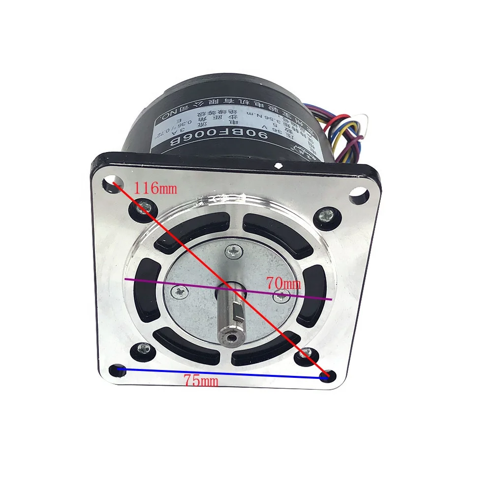 EDM Wire Cut Stepper 5 Phase Motor 90BF006B 36V 3A 6Wires Baojun for CNC Wire Cutting Drilling Hole  Machine