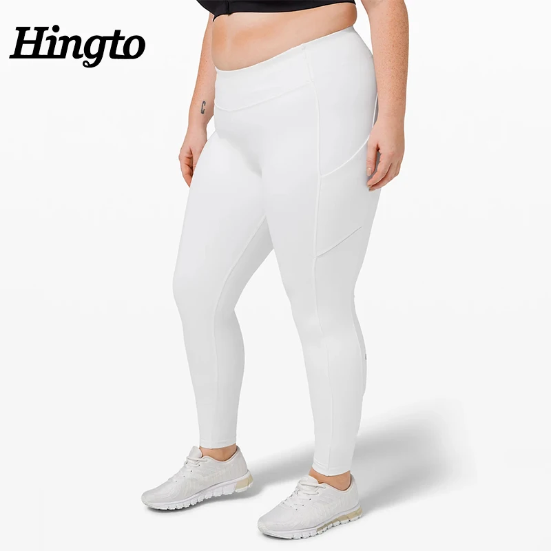 plus size white leggins