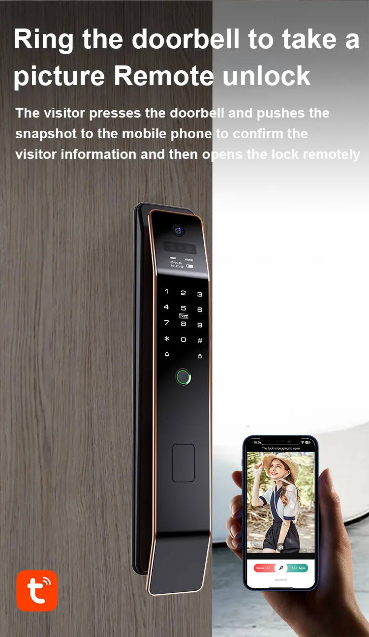 Glomarket 3D Face Recognition Door Lock - Smart & Secure
