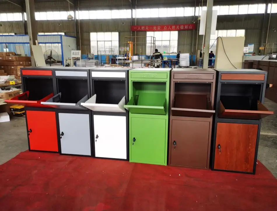 Fas158 Stainless Steel Parcel Box Locker Dropbox Package Dropping Metal Outdoor Newspaper