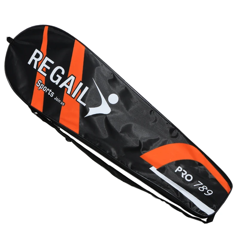 Regail Badminton Rackets 2 Racket and 3 Pc Badminton Shuttlecoke in Tube Steel of Raquette De Badminton