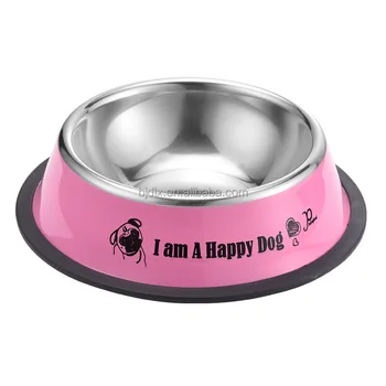 Stainless Steel Pet Bowl Removable Silicone Ring Removable Dog Cat Bowl Best Seller Anti Slip Pet Bowl